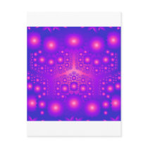 Purple & Pink Fractal Explosions: Post Cards