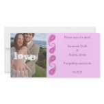 Purple Pink Paisley Save the Date  Your Photo photo cards