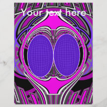 Purple pink superfly design full color flyer