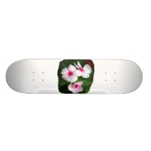 Purple Pinwheel Flowers Photograph Skate Board Decks