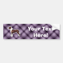 Purple Pitbull Bumper Sticker