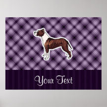Purple Pitbull Print