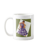 Purple Plaid Dress Coffee Mug