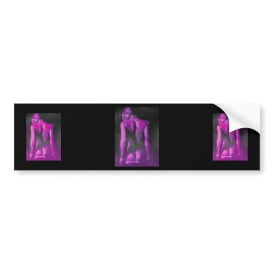 Purple Plaits and Panties Bumper Stickers by taiche