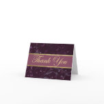 Purple & Plum Thank You Card