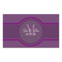 Purple Plum Wedding Wine Labels