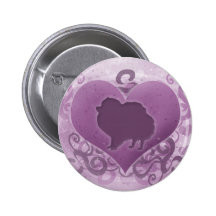 Purple Pomeranian Valentine Pins