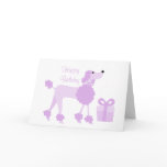 Purple Poodle Card