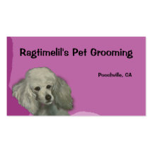 Purple Poodle Pet Business Card