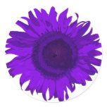 Purple Pop Art Flower Sticker