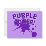 Purple Power with a Big Splat of Paint invitations