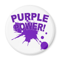 Purple Power with a Big Splat of Paint Magnets