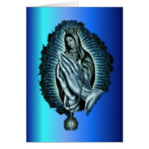 Purple Prayer Blessed Virgin Mary Cards