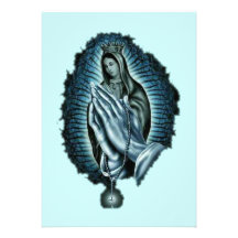 Purple Prayer Blessed Virgin Mary Invitation