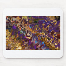 PURPLE PSYCHEDELIC CLUSTER MOUSE PAD