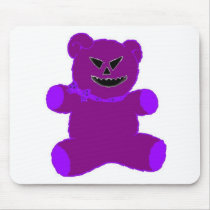 Purple Psycho Teddy Mouse Pad