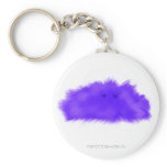 Purple Puffball Critter Keychain