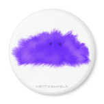 Purple Puffball Critter Refrigerator Magnet