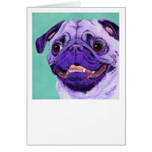 Purple Pug Card