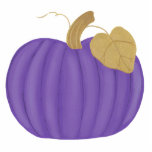 Purple Pumpkin Halloween Ornament photo sculptures
