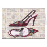 Purple Pumps on Terrazzo Cards
