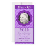 Purple Punk Cookie Cut Out Graduation Photo Card photo cards