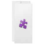 Purple Puzzle! A design also for Autism Awareness rack cards