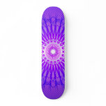 Purple Radial Pattern: Vector Drawing: Skateboard