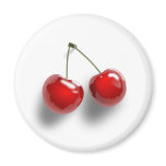 Purple Red Green Virgin Cherry Twin Cherries magnets