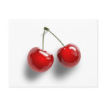 Purple Red Green Virgin Cherry Twin Cherries postcards