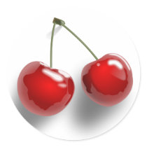 Purple Red Green Virgin Cherry Twin Cherries