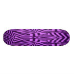 PURPLE RETRO PATTERN CUSTOM SKATE BOARD