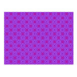 purple retro pattern postcards