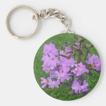 Purple Rhododendron Keychain