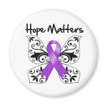 Purple Ribbon Awareness Hope Matters magnets