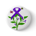Purple ribbon Domestic Violence Awareness button