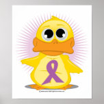 Purple Ribbon Duck posters