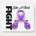 Purple Ribbon Fight Like A Girl Mousepad
