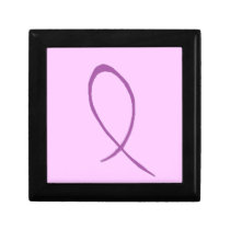 Purple Ribbon Gift Box