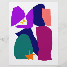 Purple Ribbon Orange Star Dark Night Custom Flyer