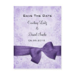 Purple Ribbon Save The Date