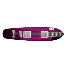 Purple Rock Guitar Skateboard