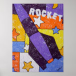 Purple Rocket Print