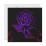 Purple Rose Gothic Birthday Invitation