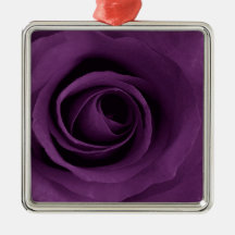 Purple Rose Ornaments