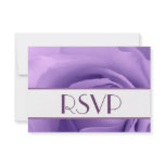 Purple Rose RSVP Wedding Response