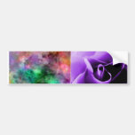 purple rose skin and pastel tie-dye ecig skin bumper stickers
