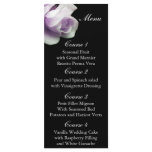 purple rose Wedding menu Custom Rack Card