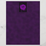 Purple Rose. With Black and Dark Purple. Full Color Flyer