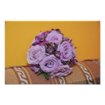 Purple roses bouquet art photo